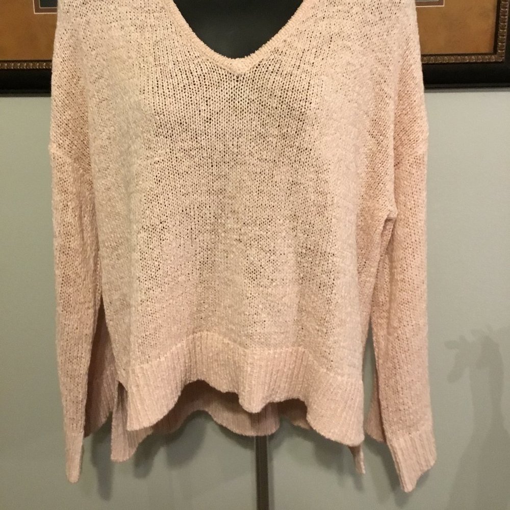 NWT Loft Small Peach High Low Sweater - Picture 2 of 5
